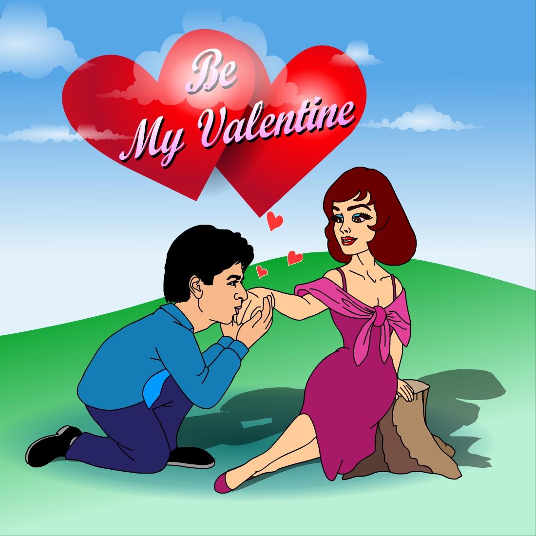 Animation Happy Valentine Day cover image.