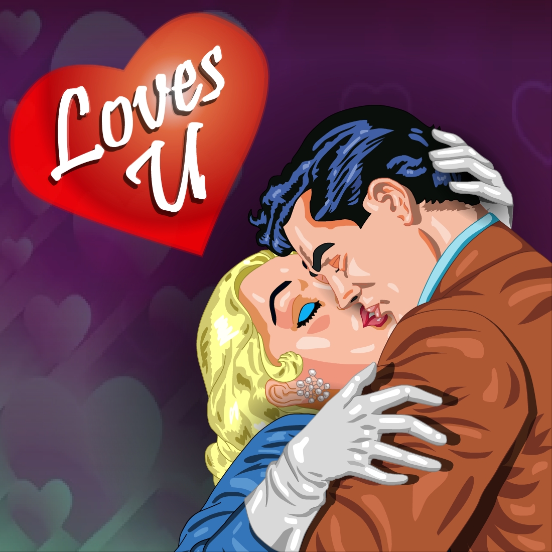 Love You So Much Valentine Animation preview image.