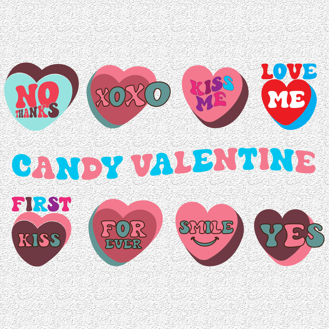 Valentines Day SVG T-shirt Bundle main cover.