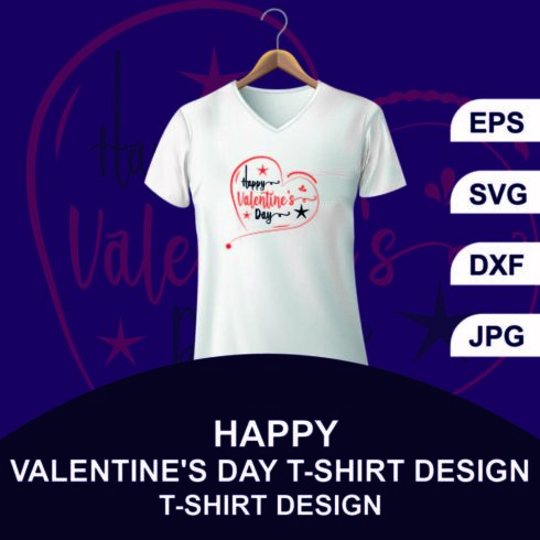 Happy Valentine's Day T-shirt Design.