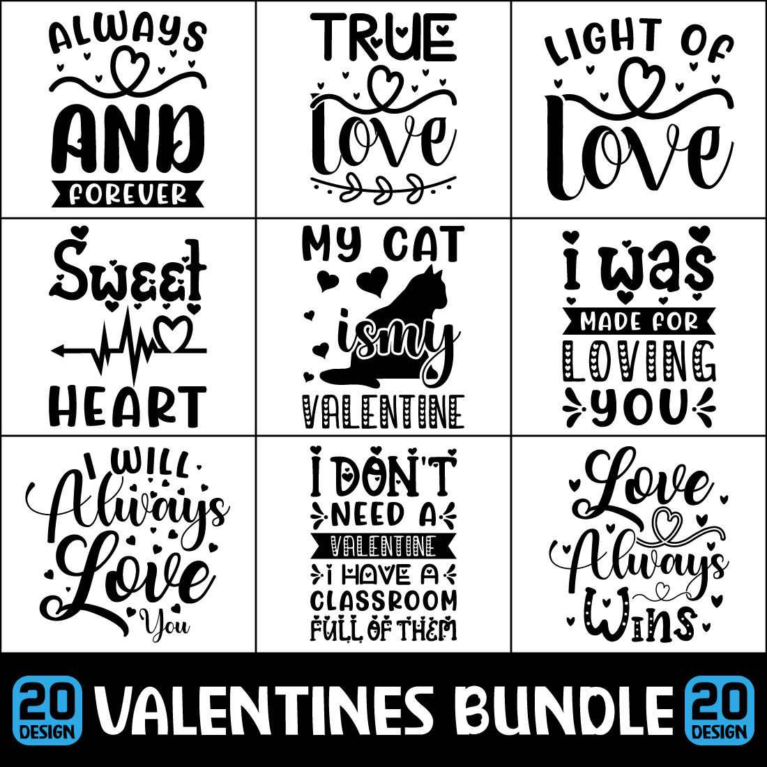 Valentines Day SVG Design Bundle.