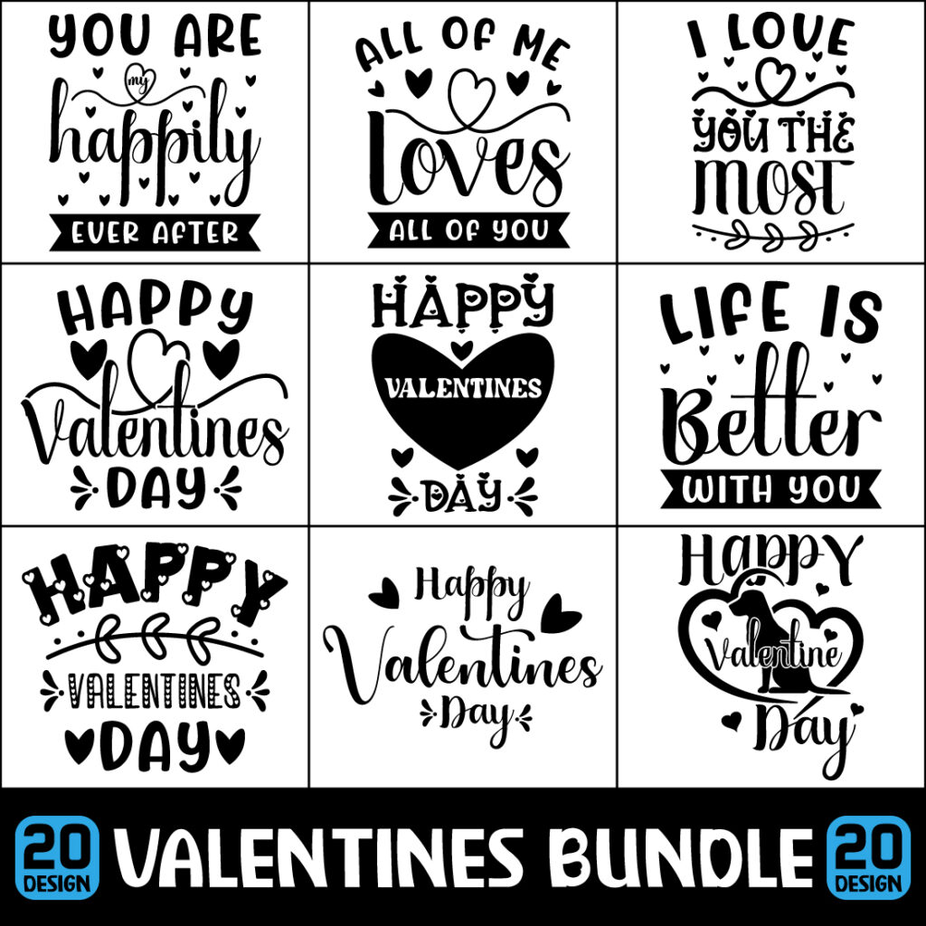 Valentines Day Svg Design Bundle Masterbundles