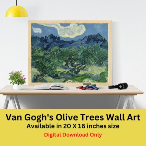 Van Gogh's Olive Trees Wall Art main cover.