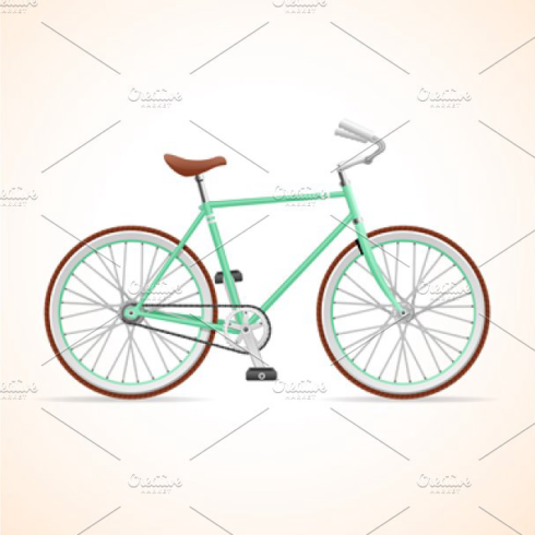 Vector bicycle hypster set main image preview.