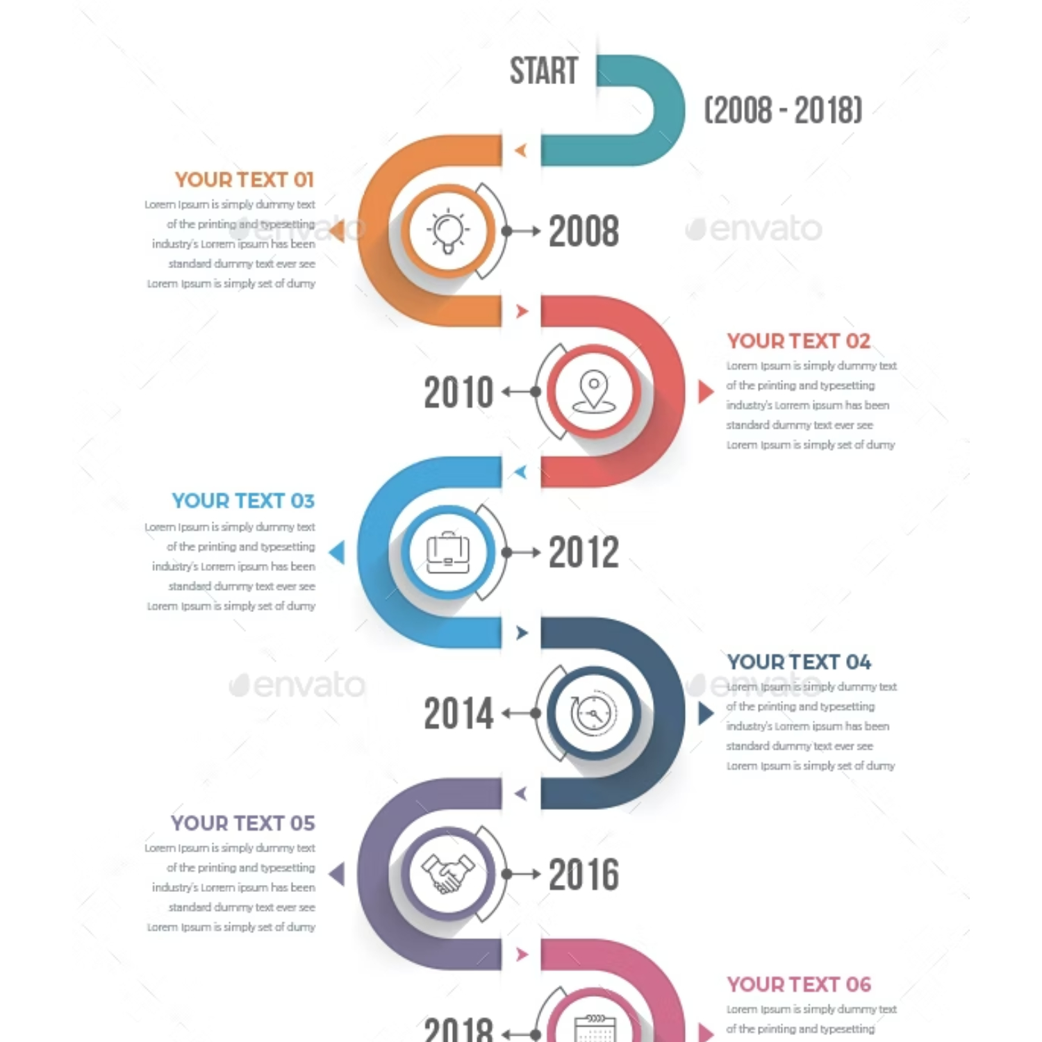 Vertical Timeline Infographics (09 ITEM) Main Cover.