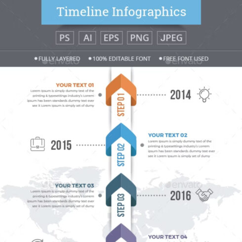 Vertical Timeline Infographics Main Cover.
