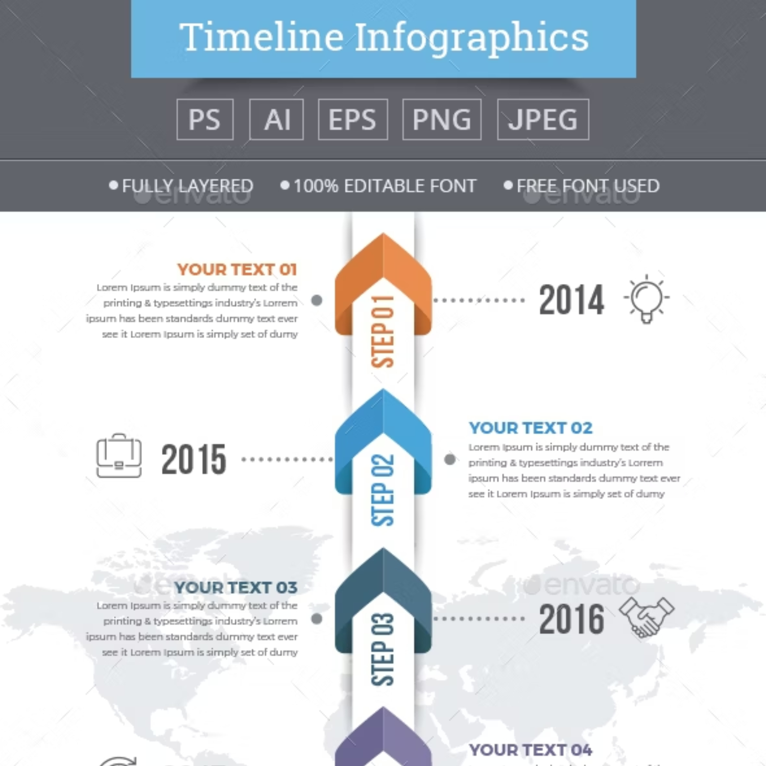 Vertical Timeline Infographics Main Cover.