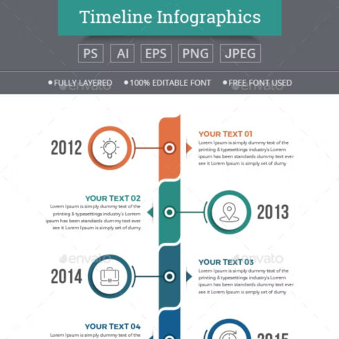 Vertical Timeline Infographics Main Cover.