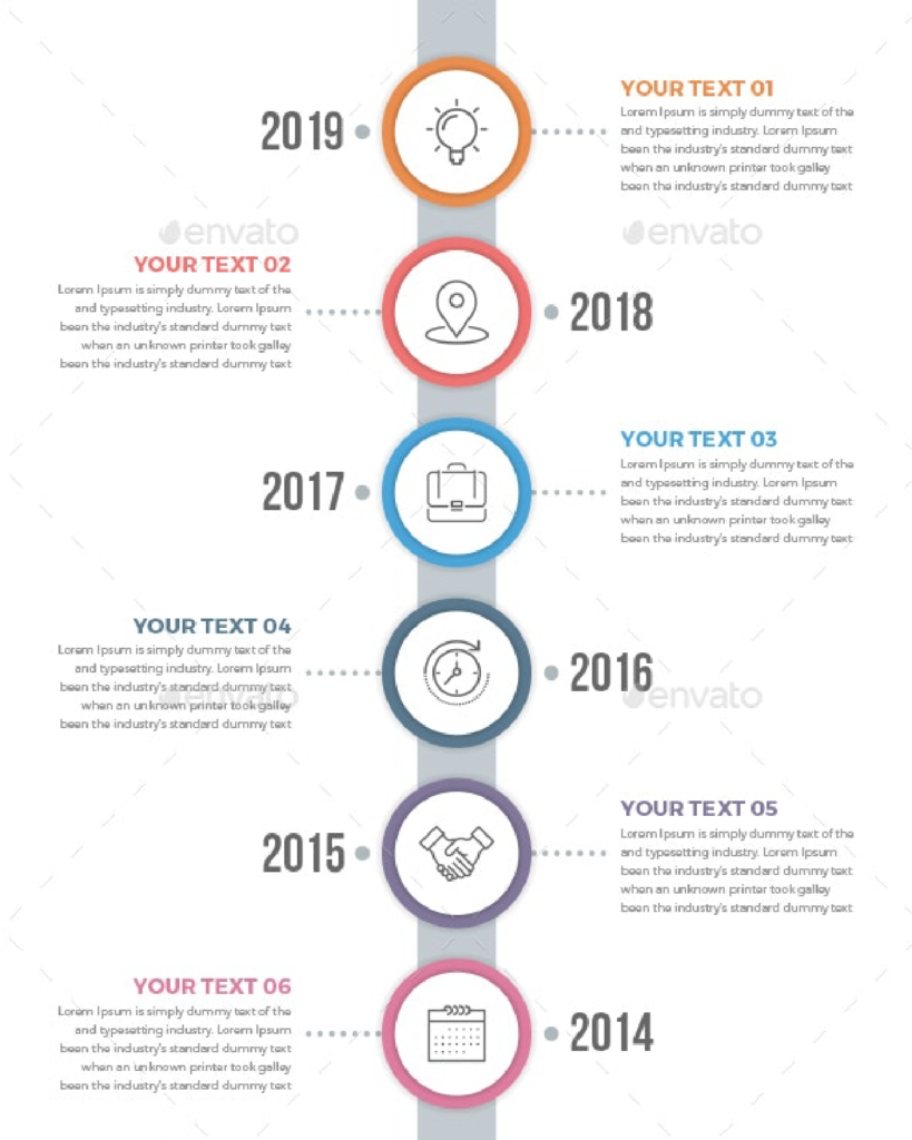 Vertical Timeline Infographics – MasterBundles