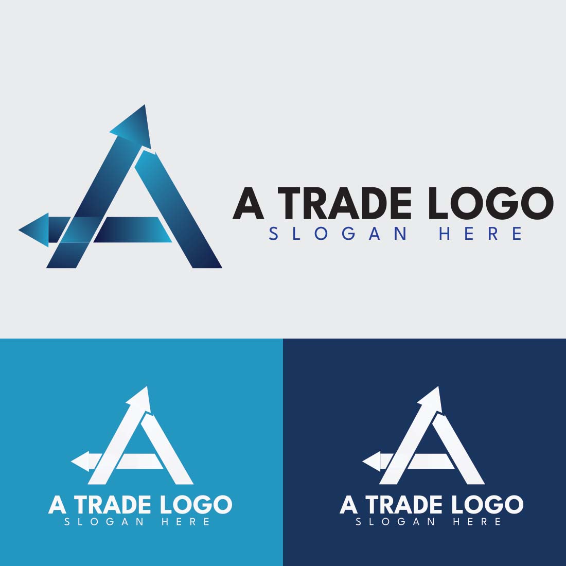 A Letter Trade Logo preview image.