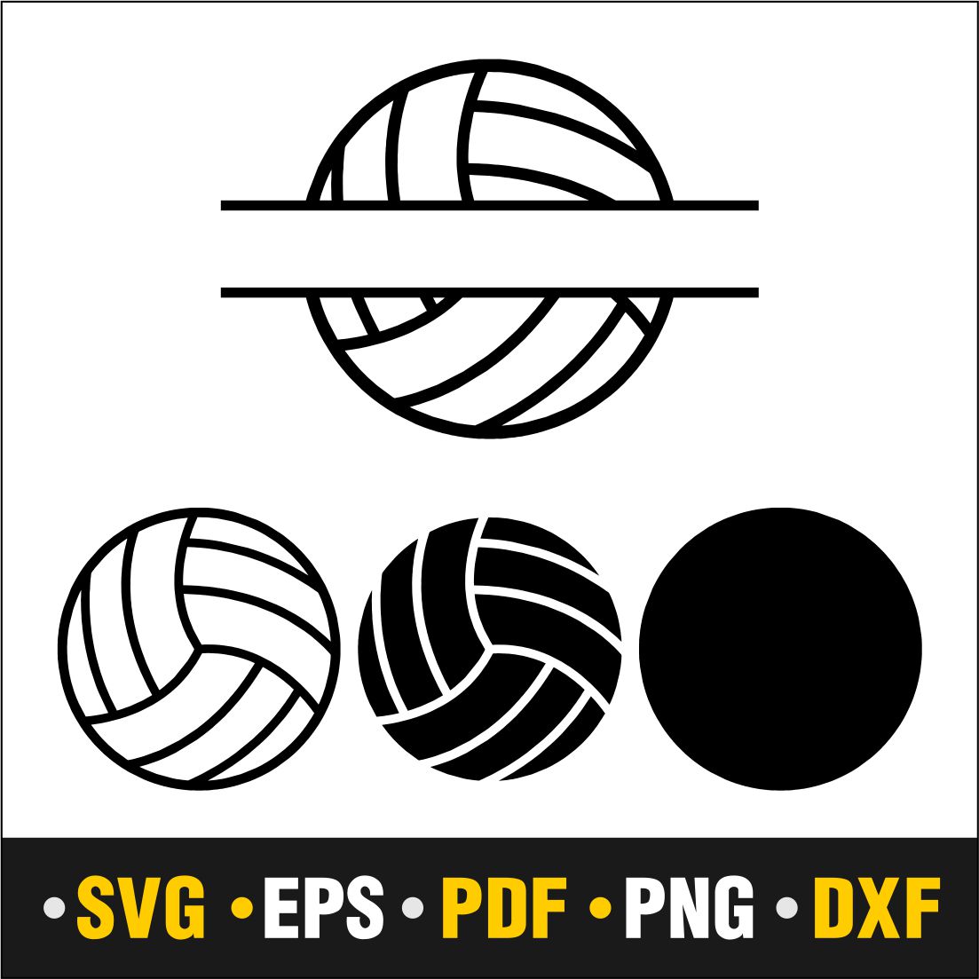 Wonderful images of silhouettes of volleyballs