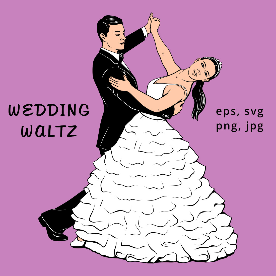 Wedding Waltz Clipart main cover.