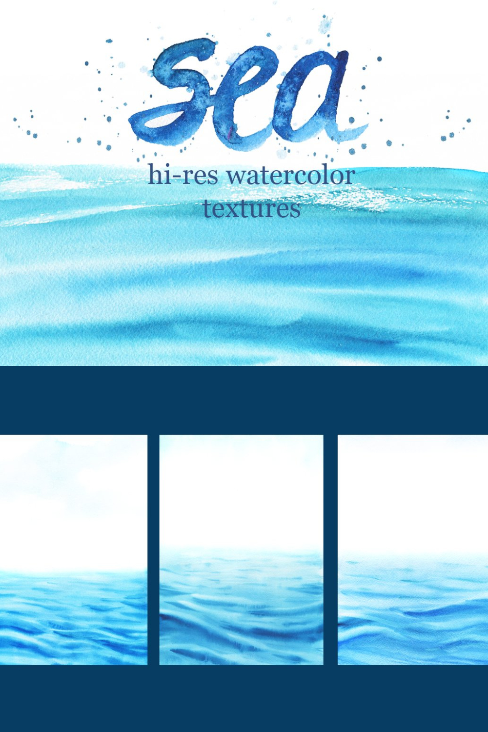 Watercolor Sea Textures - Pinterest.
