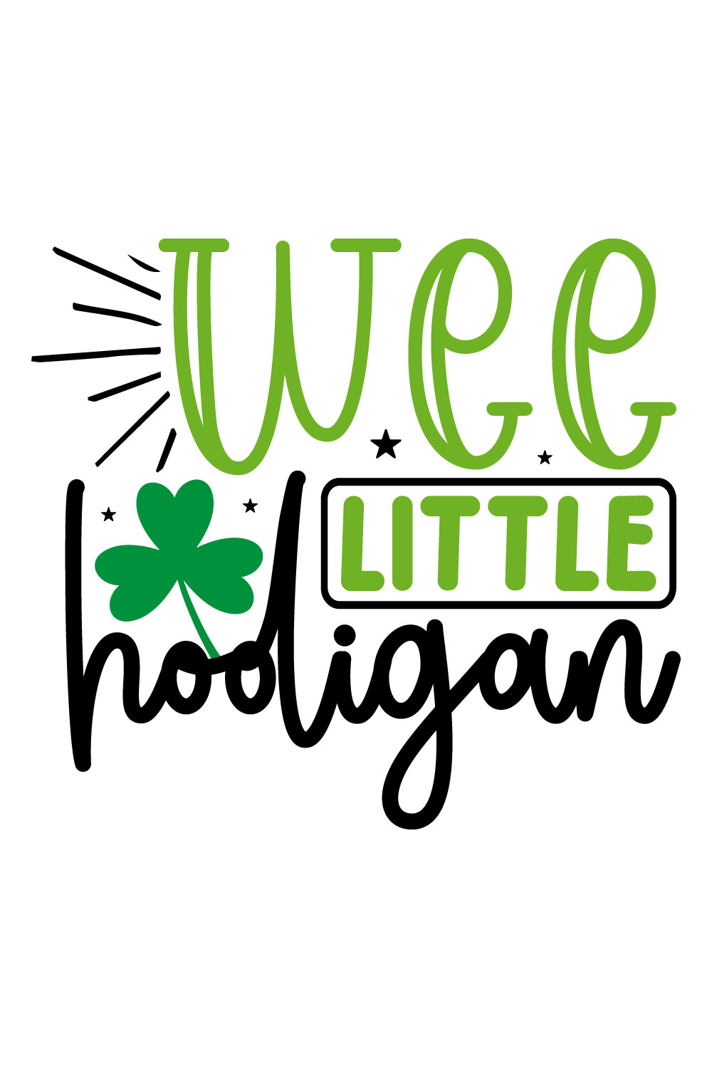 Image for prints with a wonderful inscription wee little hooligan