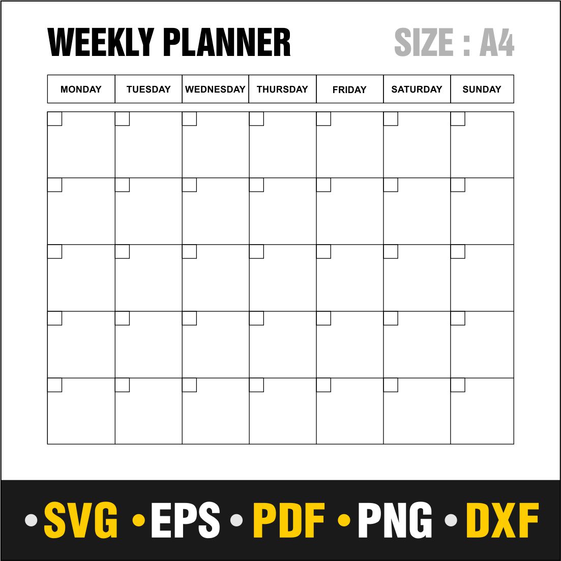 Images of adorable weekly planner template