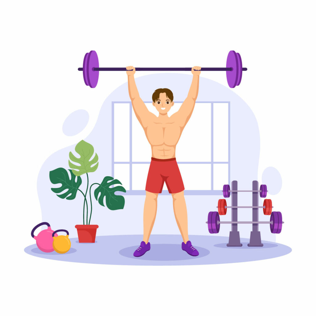 13 Weightlifting Sport Illustration - MasterBundles