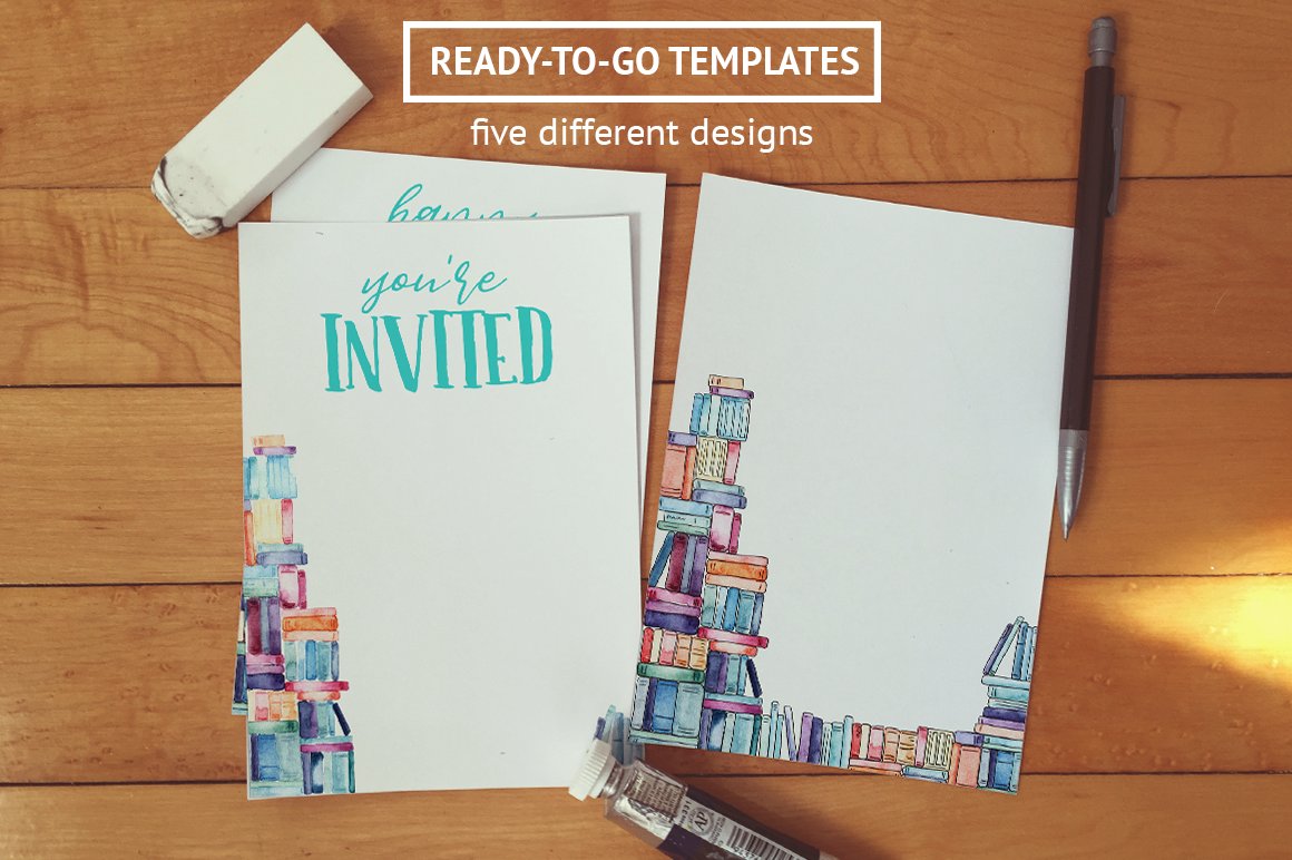 Ready-to-go templates with five different designs.