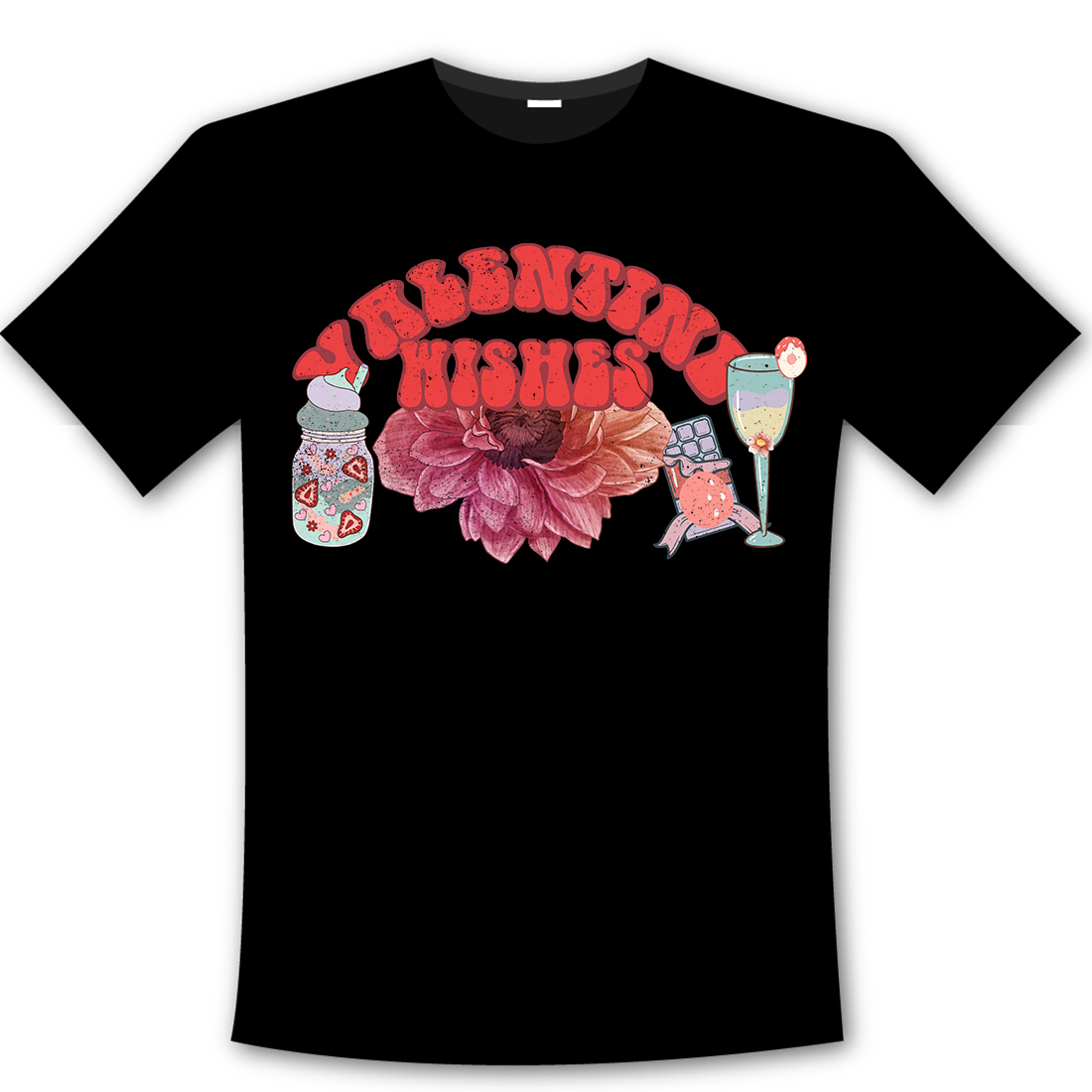Retro Valentine’s Day T-Shirt Design cover image.