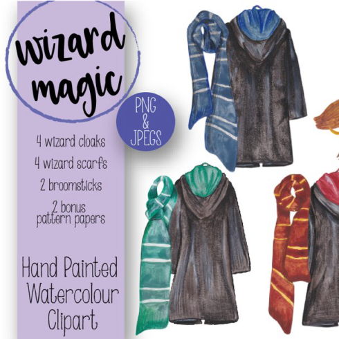 Wizard magic cloaks and scarves main image preview.