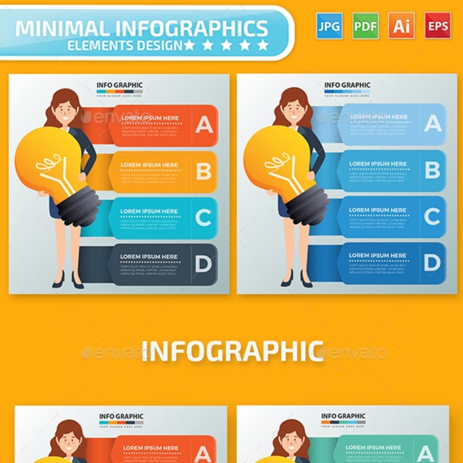 Woman Infographic Design Main Cover.