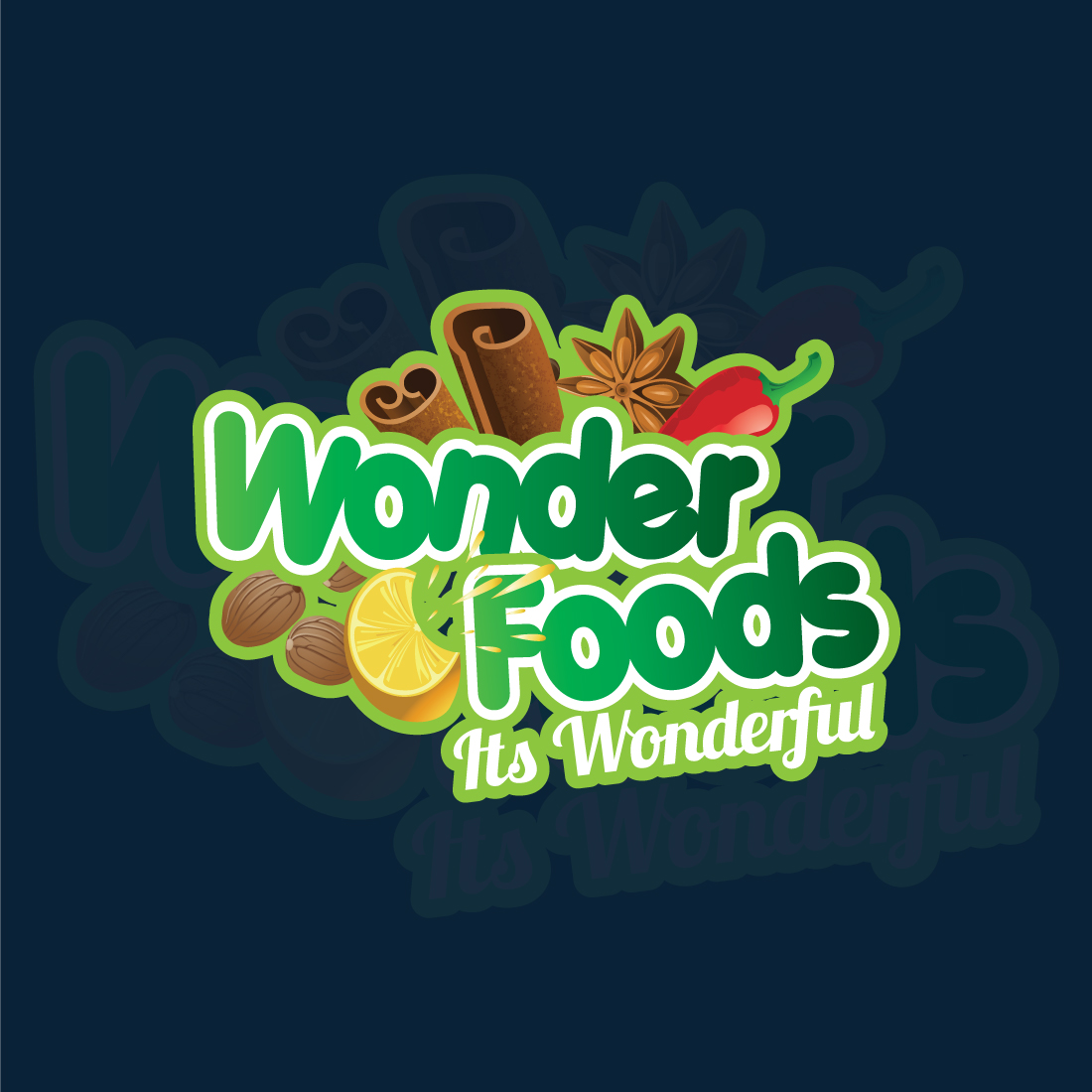 Wonder Food Logo Design cover image.
