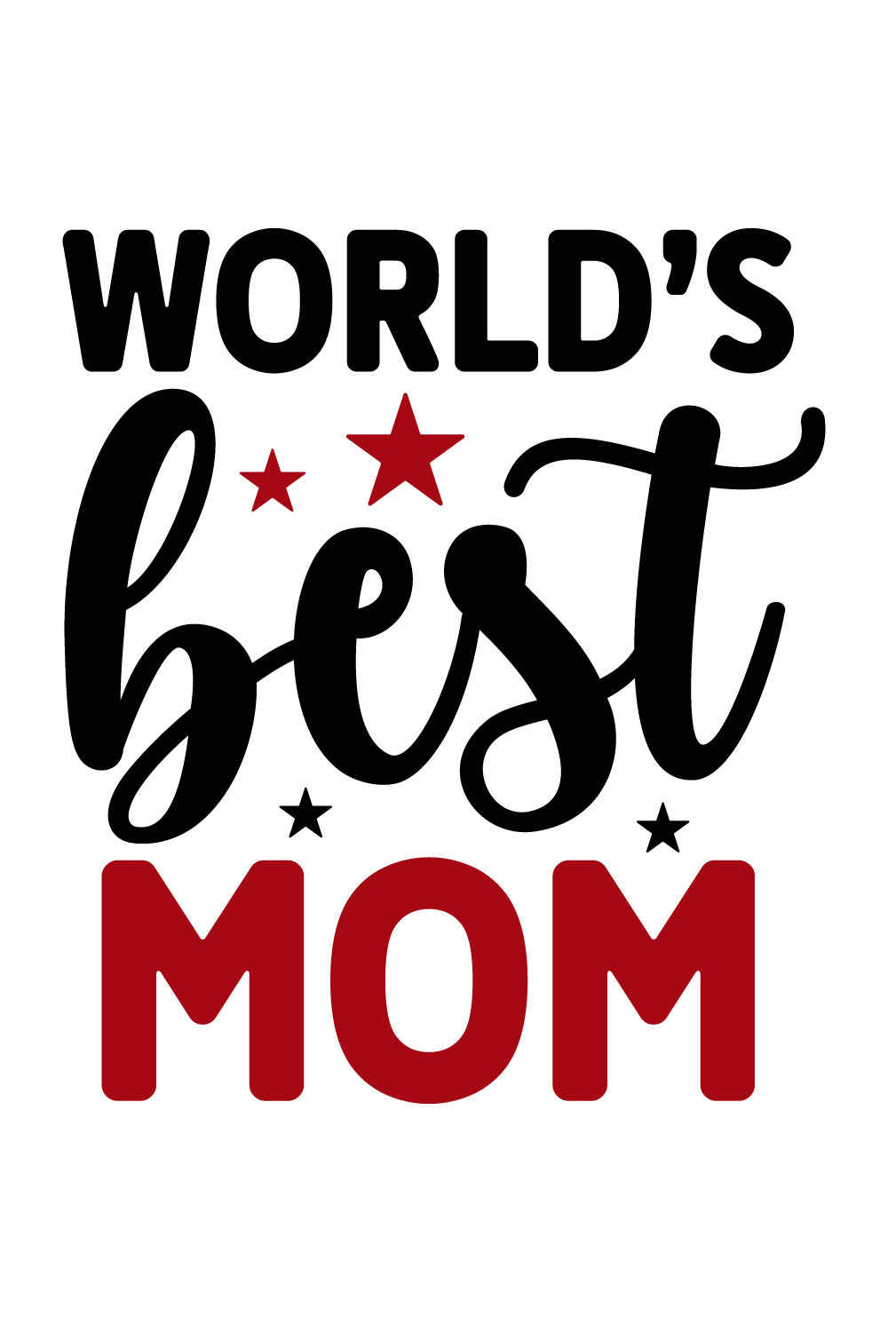 Image for prints with a charming inscription worlds best mom