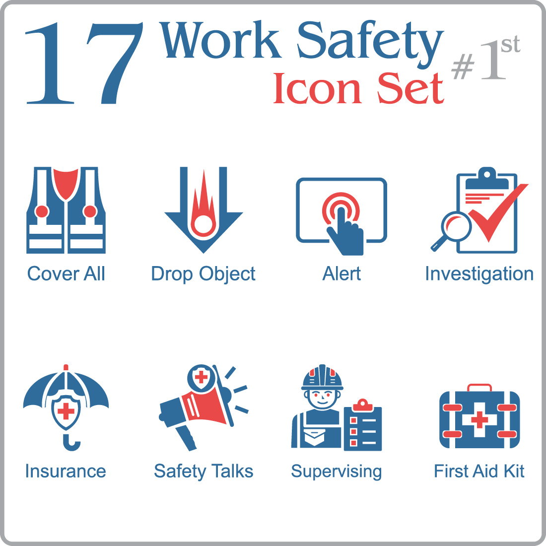 Work Safety Icon Design cover image.