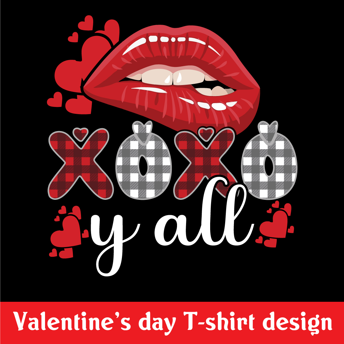 T-shirts Xoxo Vibes Only Valentine Design cover image.