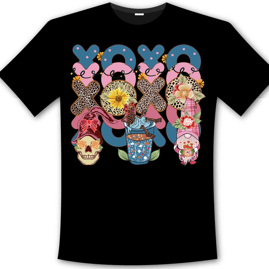 Retro Xoxo Valentine’s Day T-Shirt Design main cover.