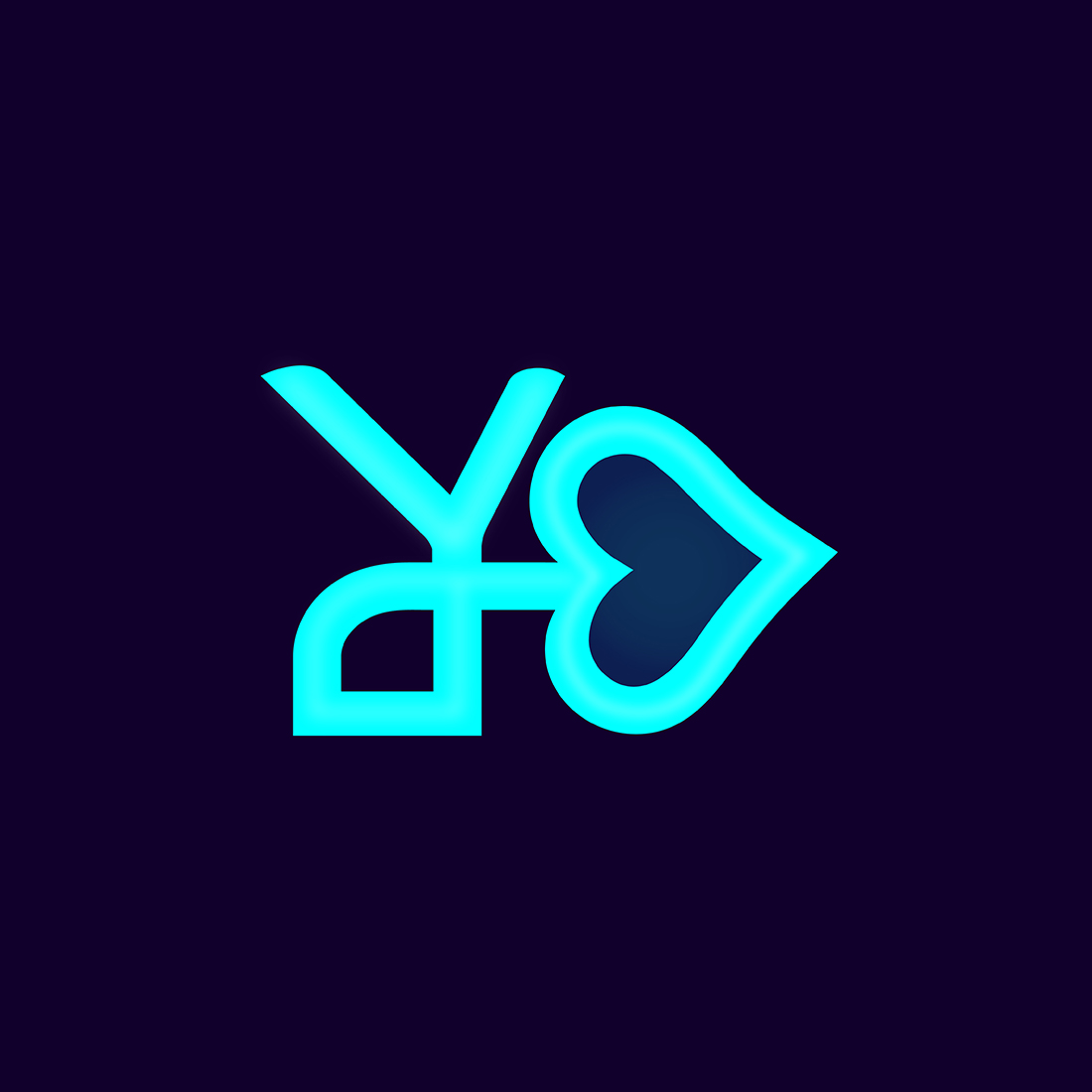Minimal colourful Letter Y Logo design preview image.
