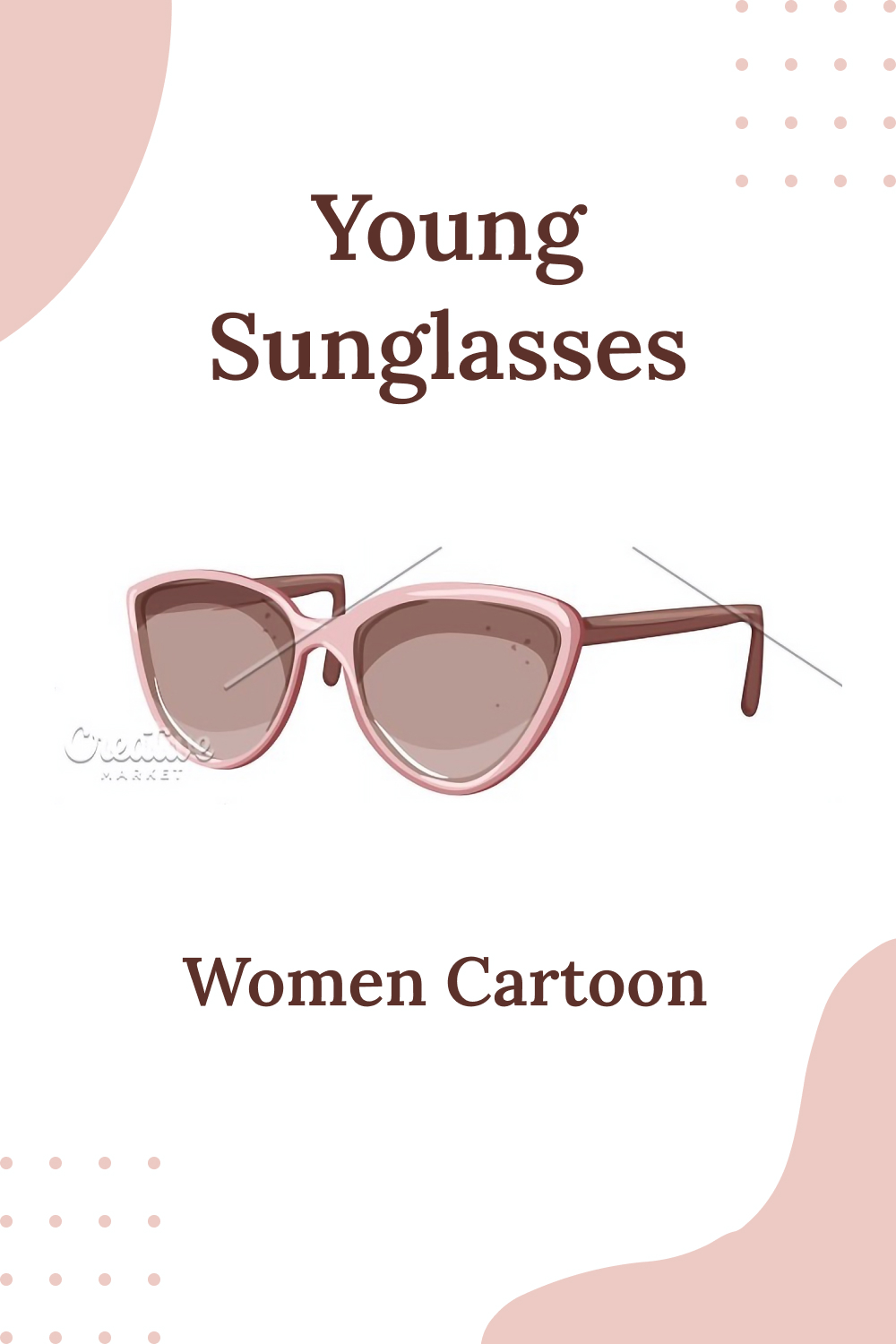 Young Sunglasses Women Cartoon Pinterest Cover.