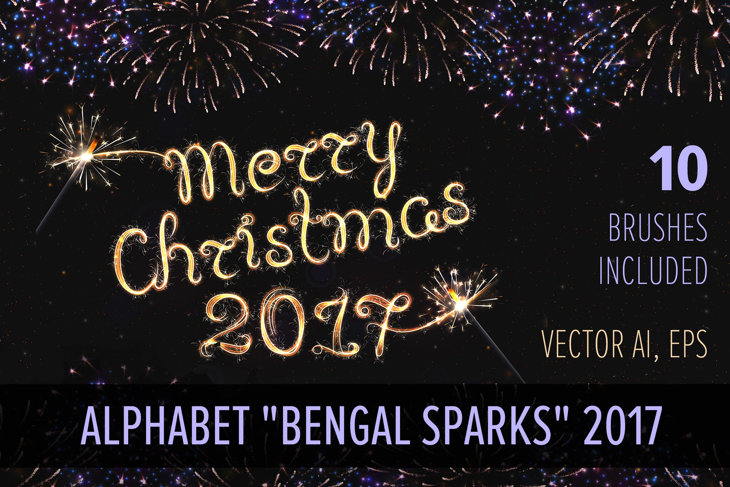 ALPHABET BENGAL SPARKS / BRUSHES / cover image.