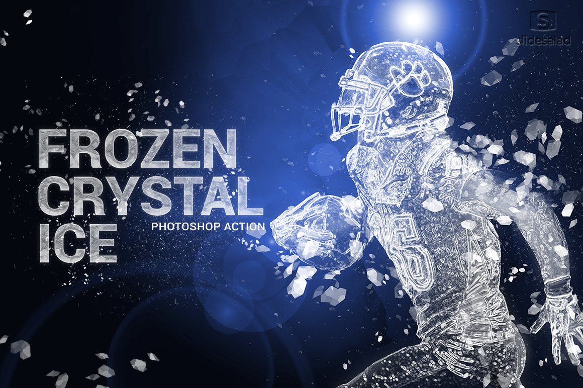 Frozen Crystal Ice Photoshop Actioncover image.