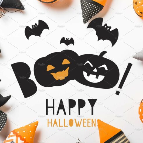 Kids Halloween Font and Graphics Set cover image.