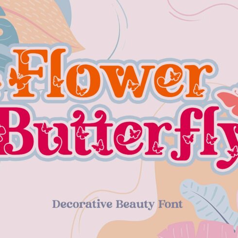 Flower Butterfly | Beauty Font cover image.
