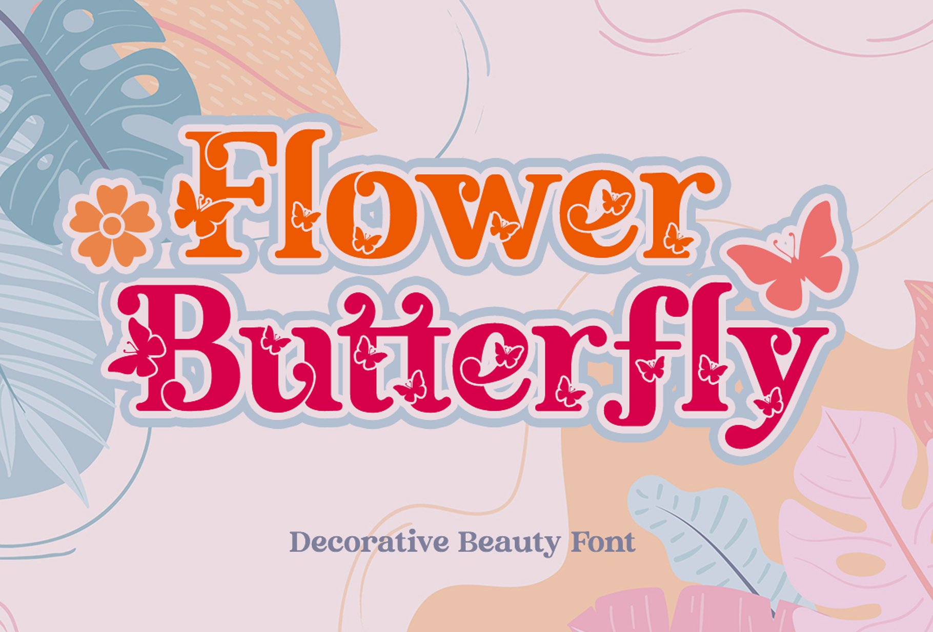 Flower Butterfly | Beauty Font cover image.