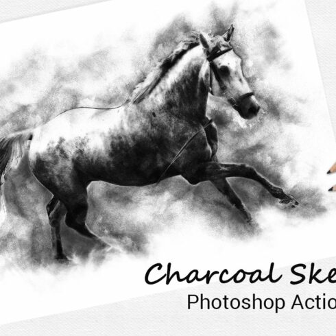 Charcoal Sketch Photoshop Actioncover image.