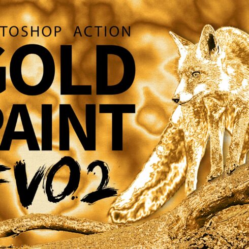 Gold Paint Photo Effect V02cover image.