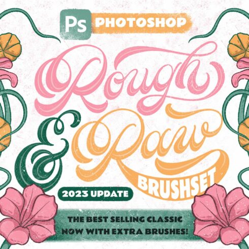 Rough & Raw Photoshop Brush Setcover image.