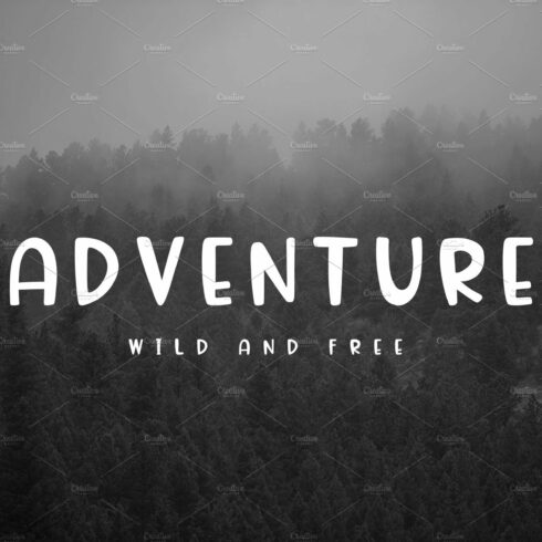 Adventure Font and Camping Pack cover image.
