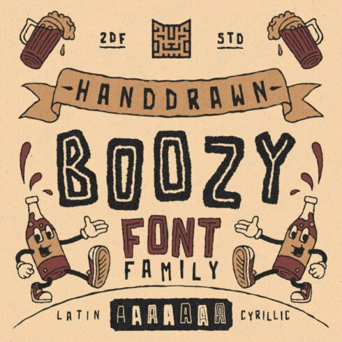 BOOZY | FONT FAMILYcover image.