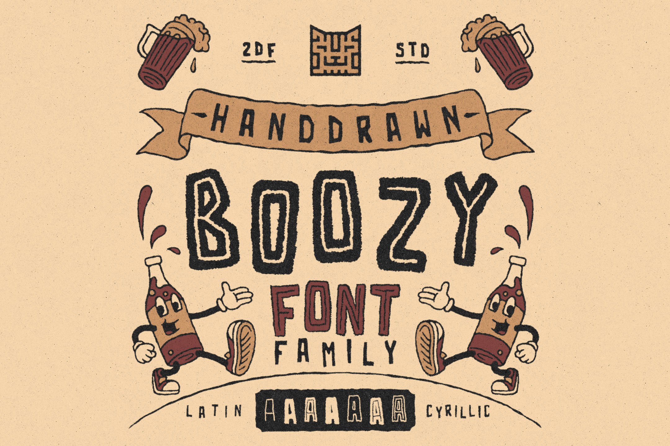 BOOZY | FONT FAMILYcover image.