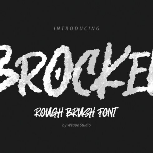 Brocken - Caps Rough Font cover image.