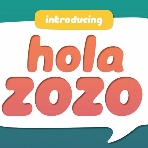 Hola Zozo ~ A Chubby Font cover image.