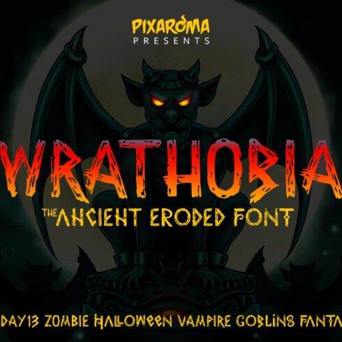 Wrathobia Display Font cover image.