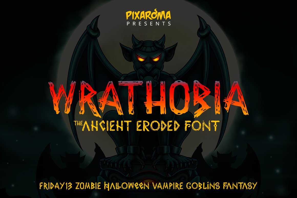 Wrathobia Display Font cover image.