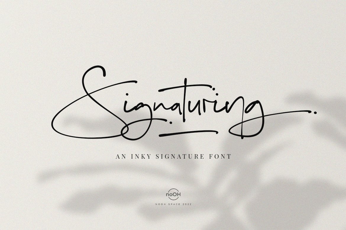 Signaturing - An Inky Handwritten cover image.