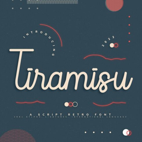 Tiramisu Retro Script Font cover image.