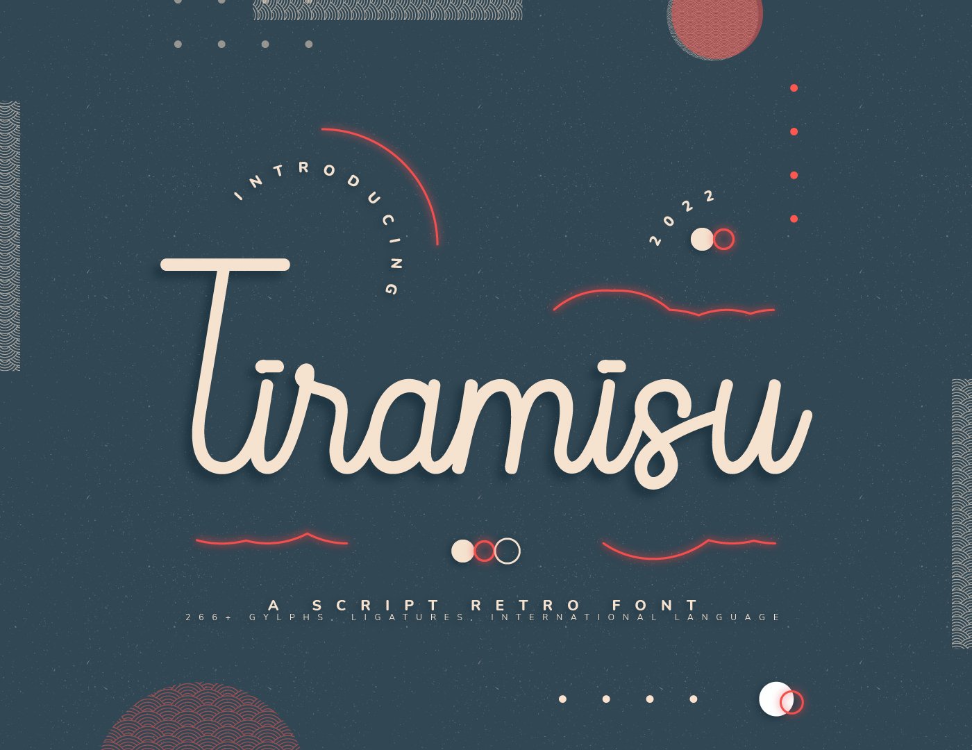 Tiramisu Retro Script Font cover image.