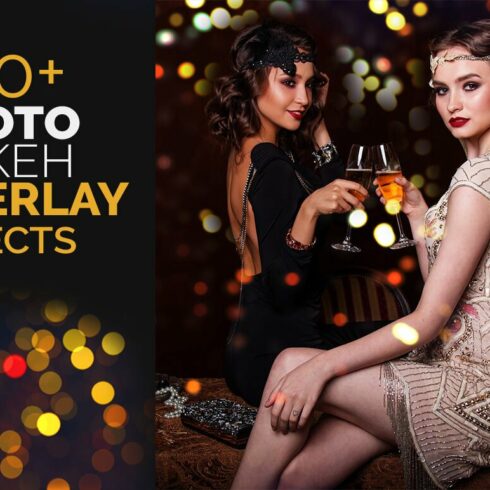 100+ Photo Bokeh Overlays Bundlecover image.